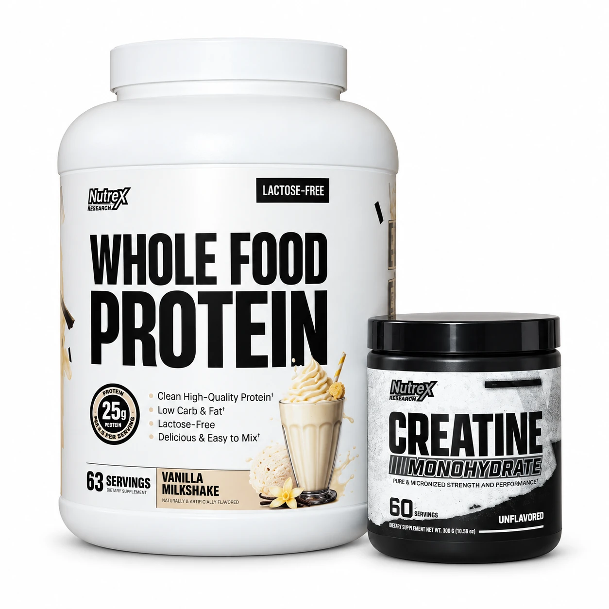 Combo Nutrex Whole Food Protein 5 Lbs + Creatine